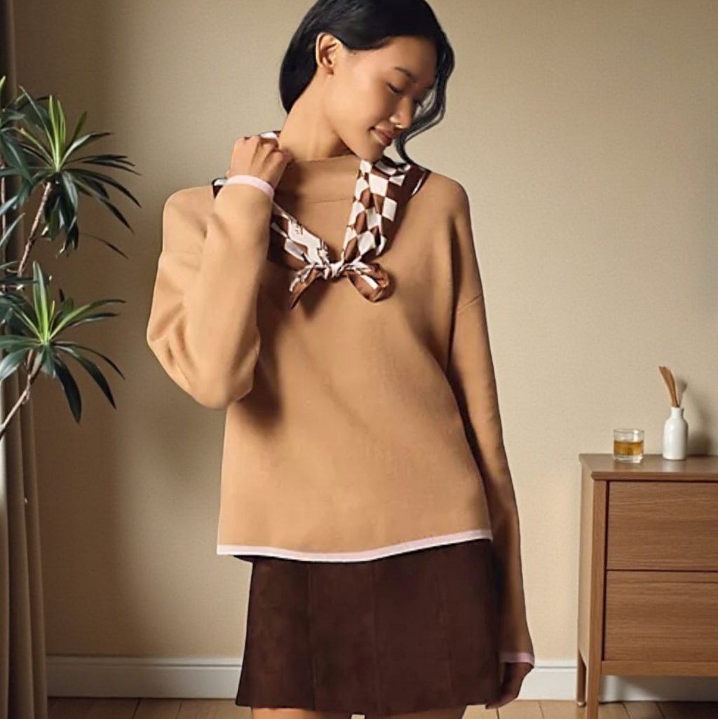 Nwt Anthropologie The Carys Mock Neck Sweater Sz Xl
